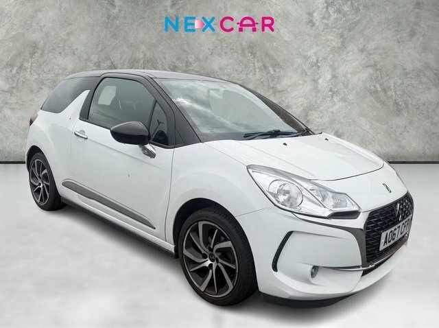 DS DS 3 2017 1.6 Bluehdi Connected Chic Hatchback Dies White