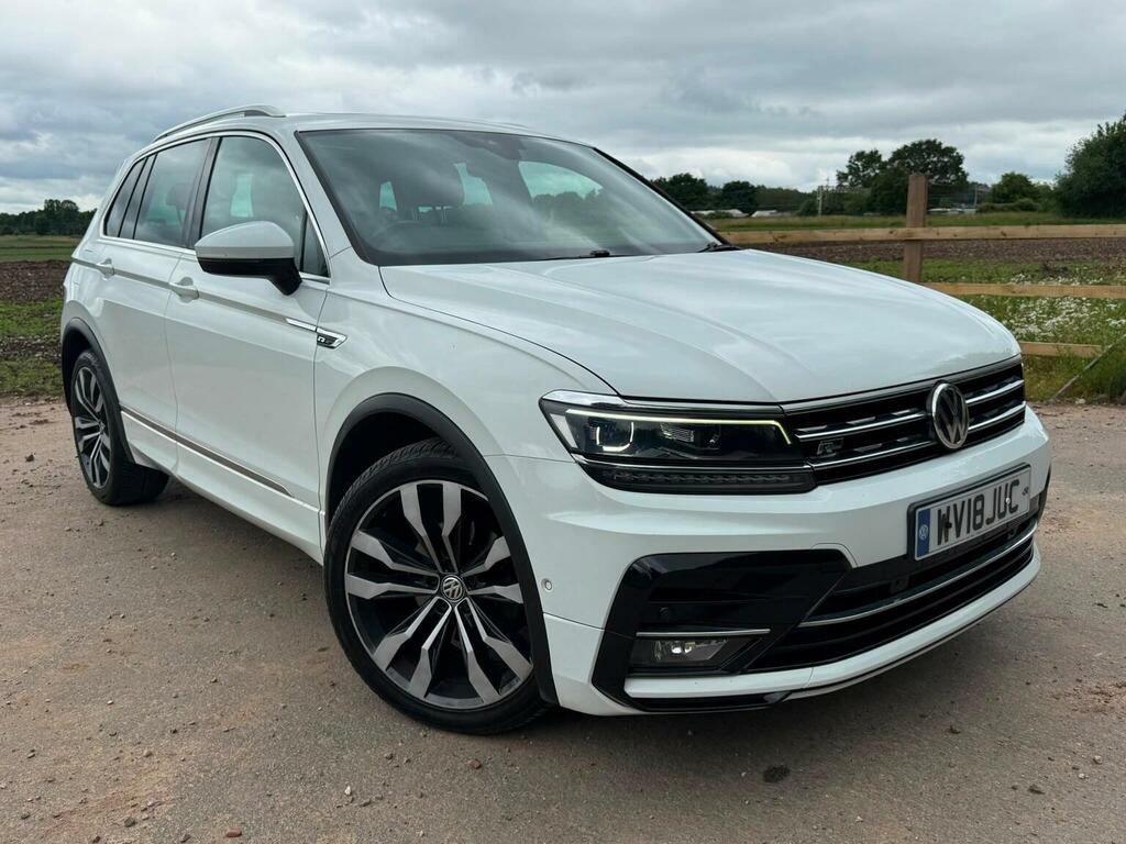Volkswagen Tiguan 2.0 Tdi R-line Dsg Euro 6 Ss WV18JUC White
