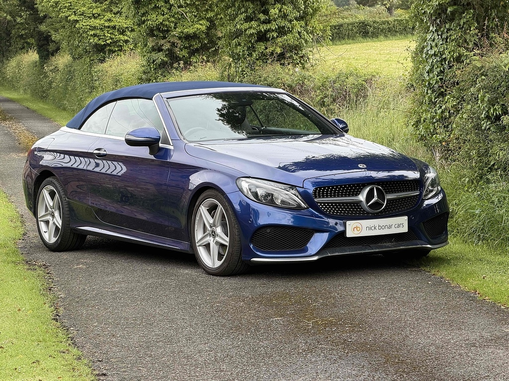 Mercedes-Benz C Class C220d Amg Line SJ67OKZ Blue #2
