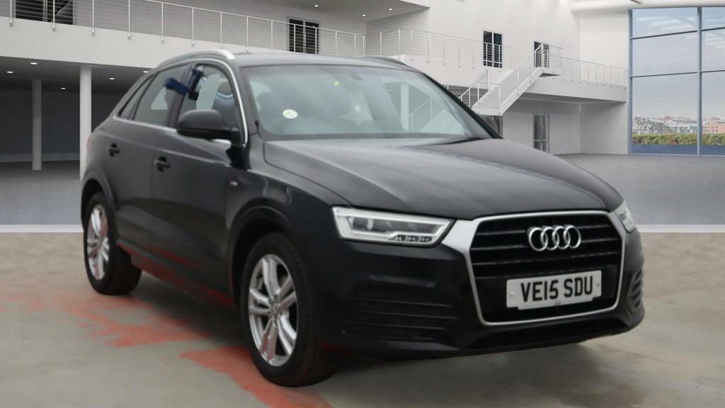 Audi Q3 2.0 Tdi S Line Ulez Half Leather Dab B Black