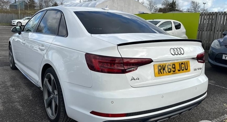 Audi A4 35 Tfsi Black Edition Tech Pk Nav Dab RK69JGU White #2