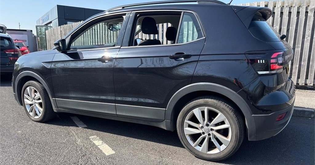 Volkswagen T-Cross 1.0 Tsi 115 Se Car Net Apps Ulez Dab GJ70GTY Black #2
