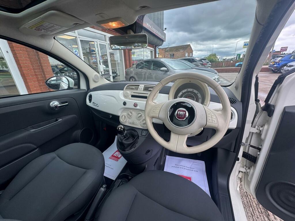 Fiat 500 1.2 Lounge Blue Me 35 Tax Ulez Low Ins EO13VYK White #3