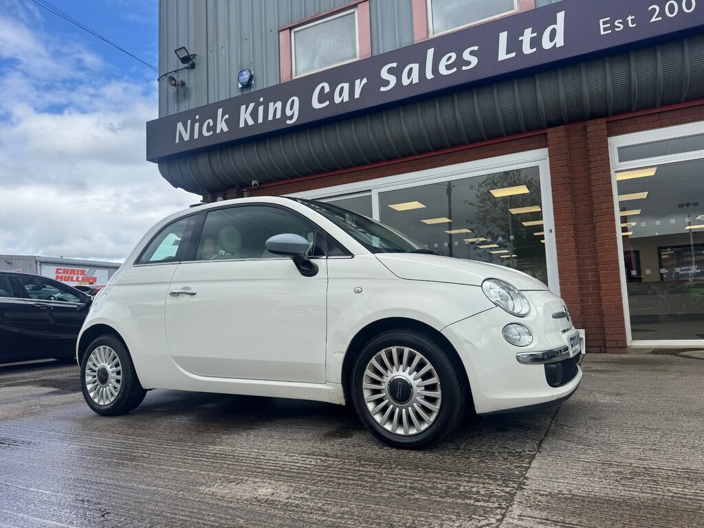 Fiat 500 1.2 Lounge Blue Me 35 Tax Ulez Low Ins White