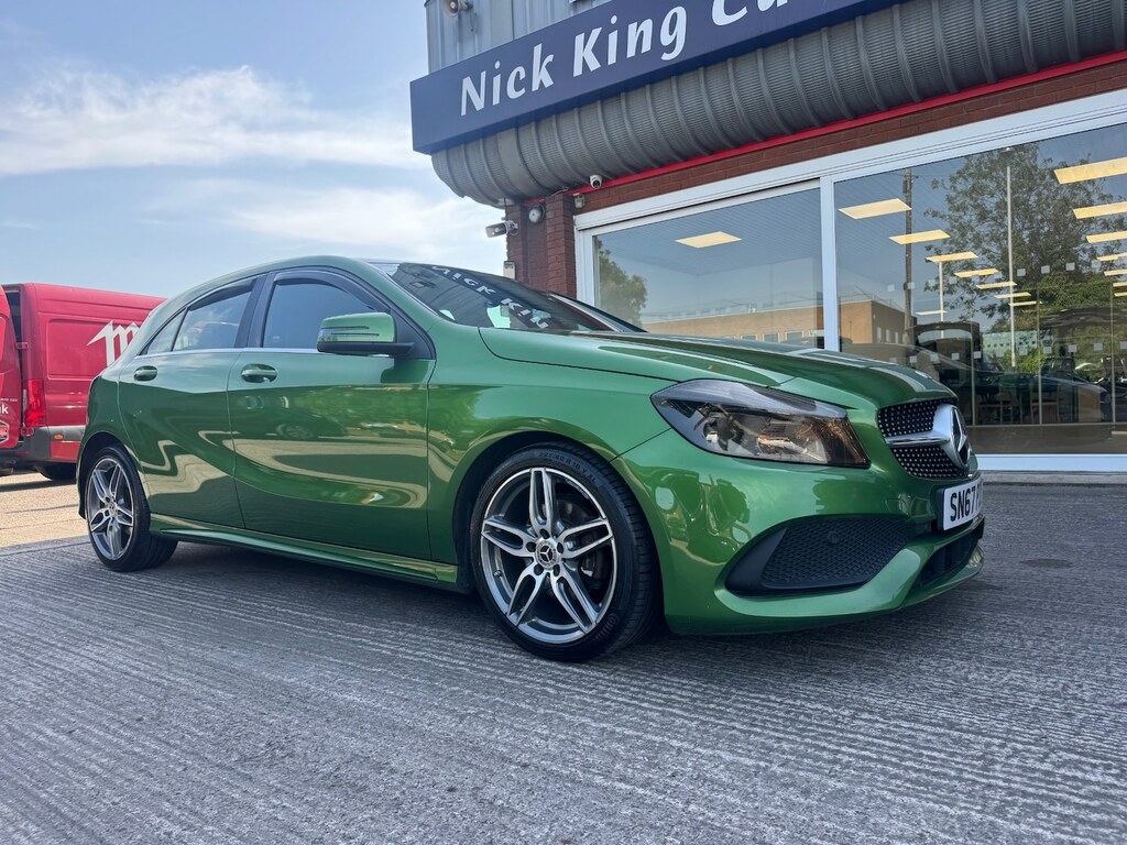 Mercedes-Benz A Class A180d Amg Line Nav Camera Ulez Blueto Green