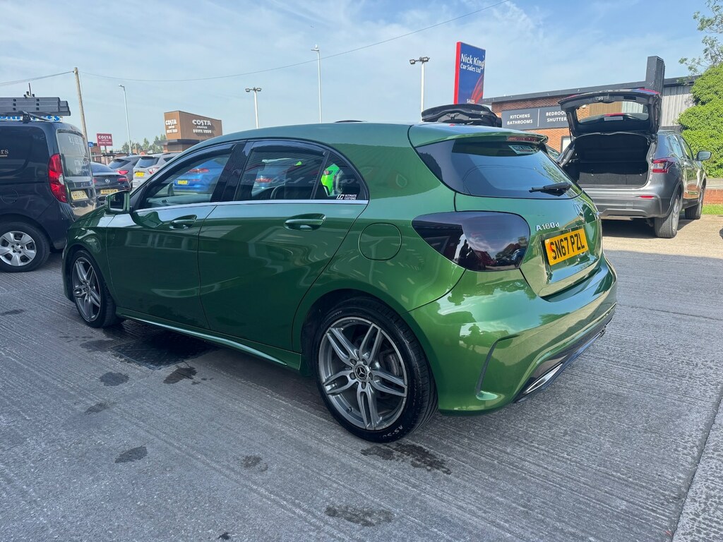 Mercedes-Benz A Class A180d Amg Line Nav Camera Ulez Blueto SN67PZL Green #2