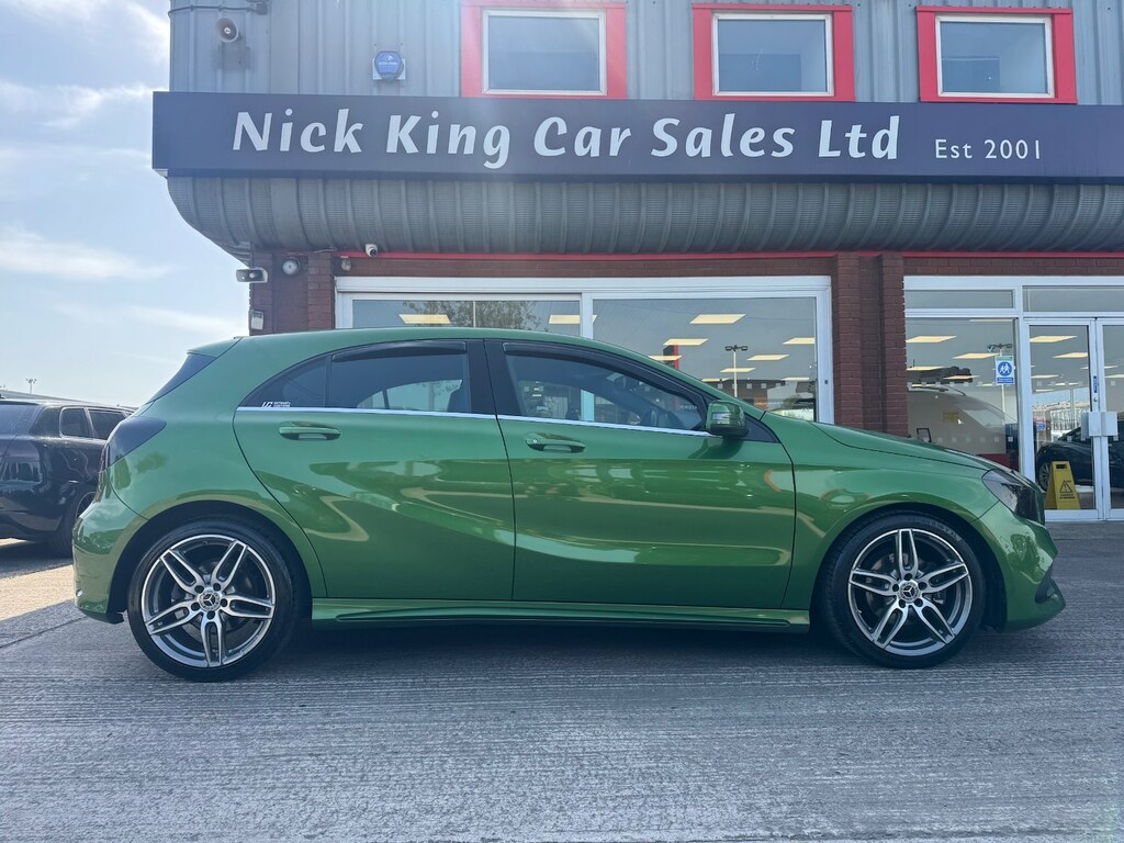 Mercedes-Benz A Class A180d Amg Line Nav Camera Ulez Blueto SN67PZL Green #4