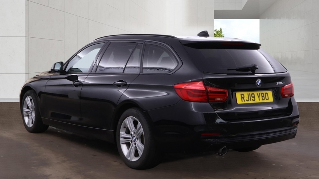 BMW 3 Series 316D Sport Pro Media Nav Ulez Dab B RJ19YBO Black #2