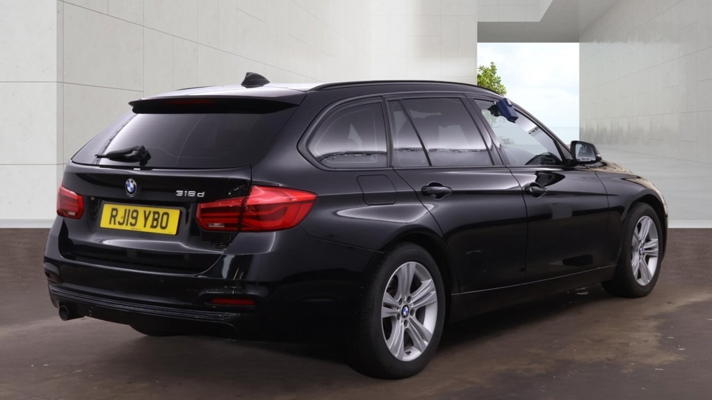 BMW 3 Series 316D Sport Pro Media Nav Ulez Dab B RJ19YBO Black #5