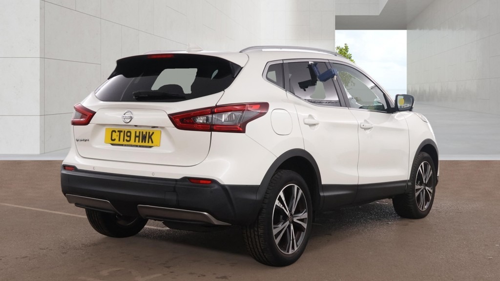Nissan Qashqai 1.5 Dci 115 N-connecta Panroof Nav Came CT19HWK White #5