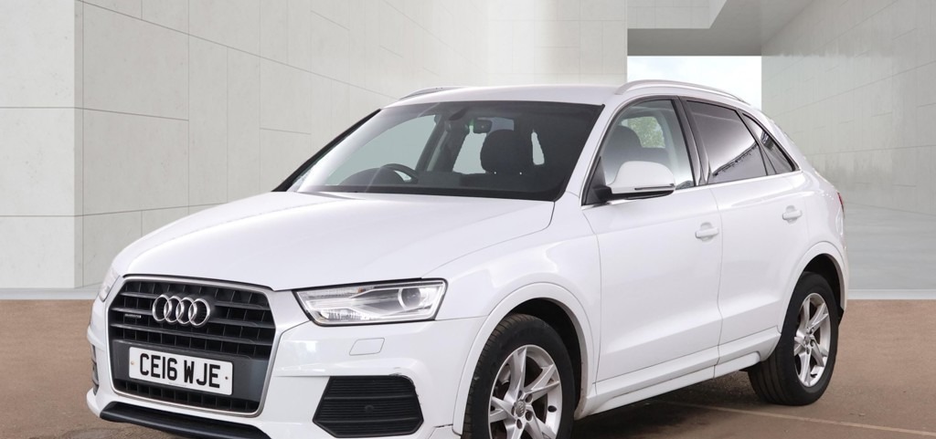 Audi Q3 2.0 Tdi Quattro Se S Tronic Ulez Dab Bl CE16WJE White #3