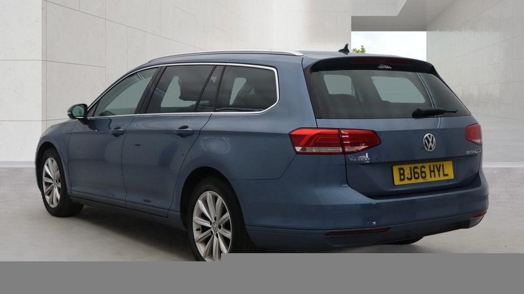 Volkswagen Passat 2.0 Tdi Se Business Nav 10 Services Ule BJ66HYL Blue #2