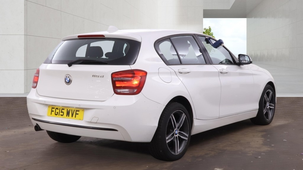 BMW 1 Series 116D Sport 1 Owner 35 Tax 65 Mpg FG15WVF White #4