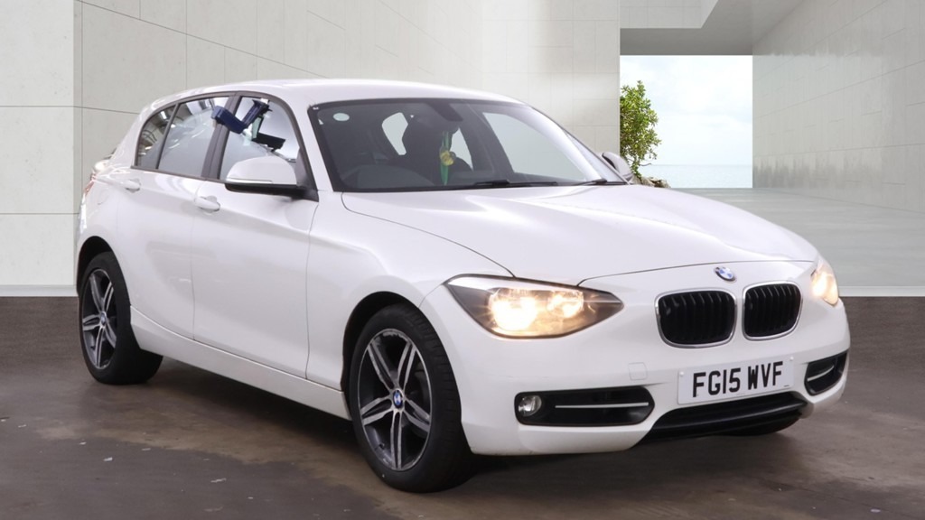 BMW 1 Series 116D Sport 1 Owner 35 Tax 65 Mpg FG15WVF White