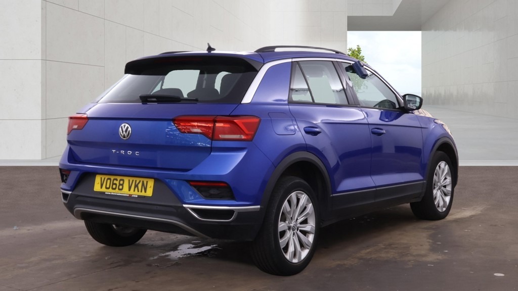Volkswagen T-Roc 1.6 Tdi Se Car Net Apps Dab Ulez Blue Blue #4