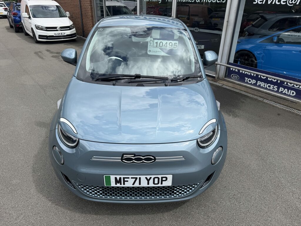 Fiat 500E Electric Blue #2