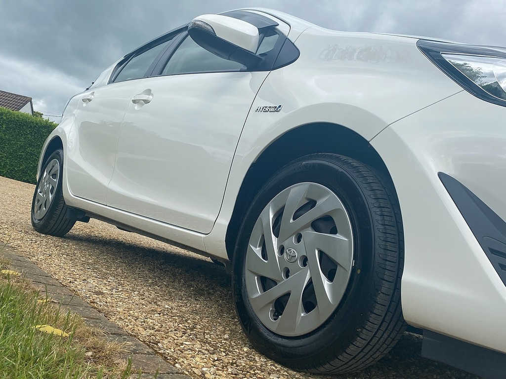 Toyota Aqua Hatchback White #2