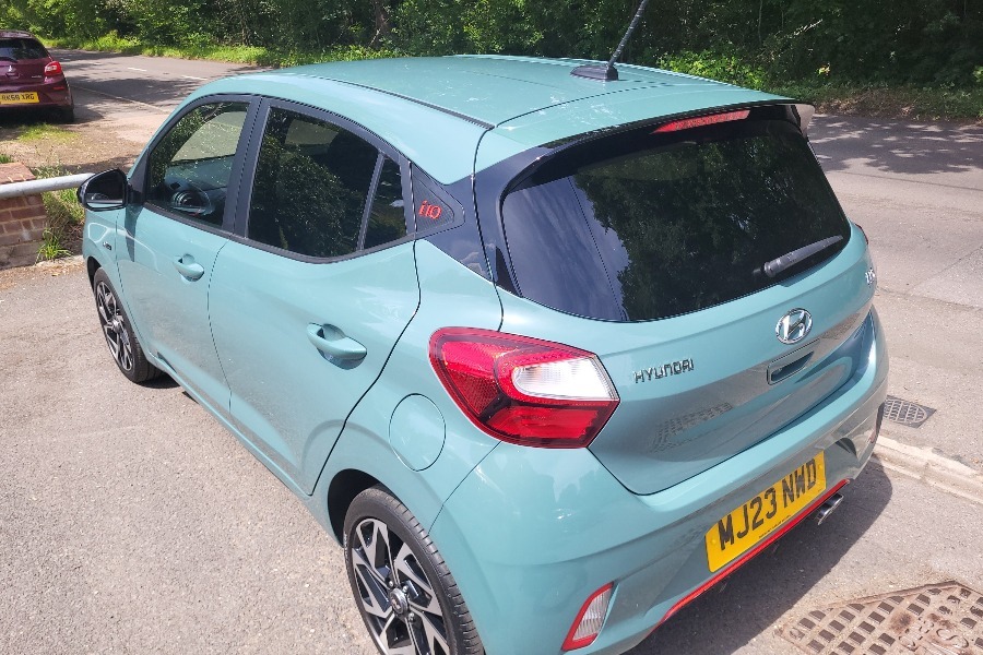 Hyundai I10 Hatchback 1.0 T Gdi N Line Hatchback Petro Green #3