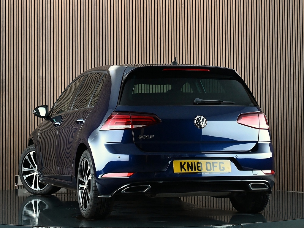 Volkswagen Golf 2.0 Tdi R-line Hatchback Dsg Euro 6 S KN18OFG Blue #2