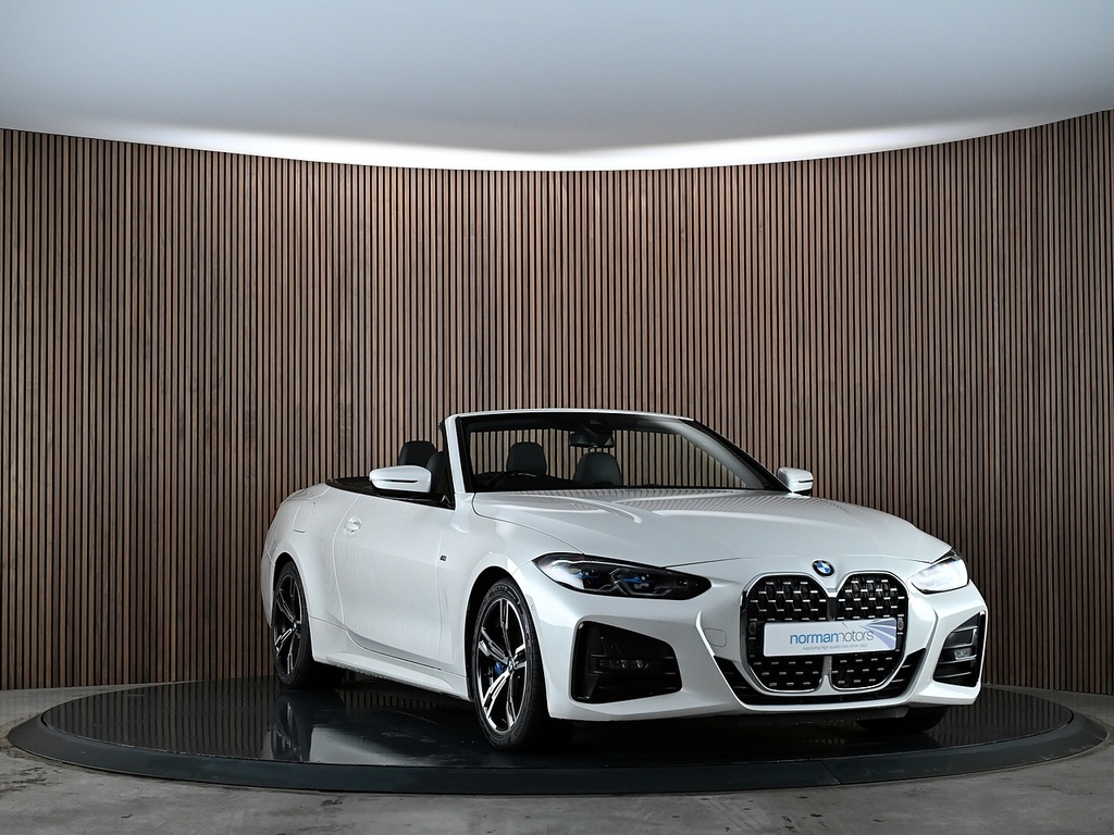 BMW 4 Series 3.0 430D Mht M Sport Convertible Hybrid White #4