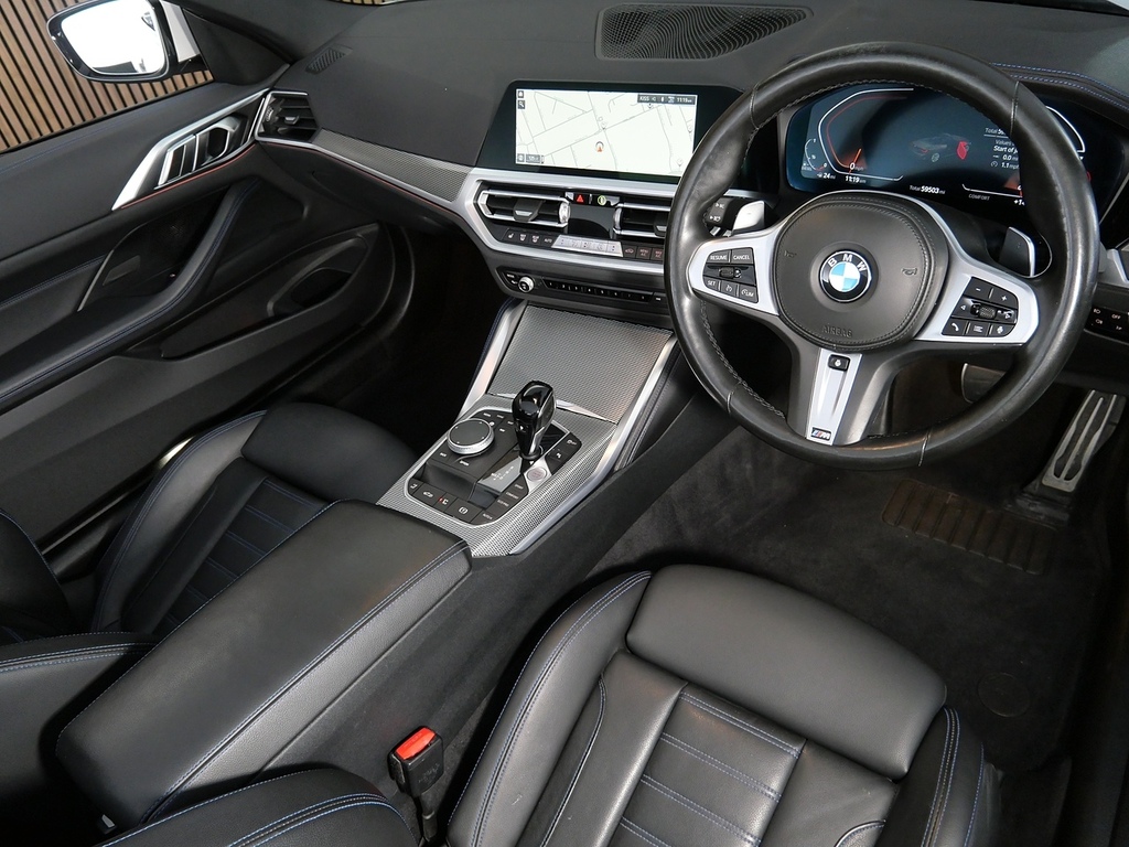 BMW 4 Series 3.0 430D Mht M Sport Convertible Hybrid White #3