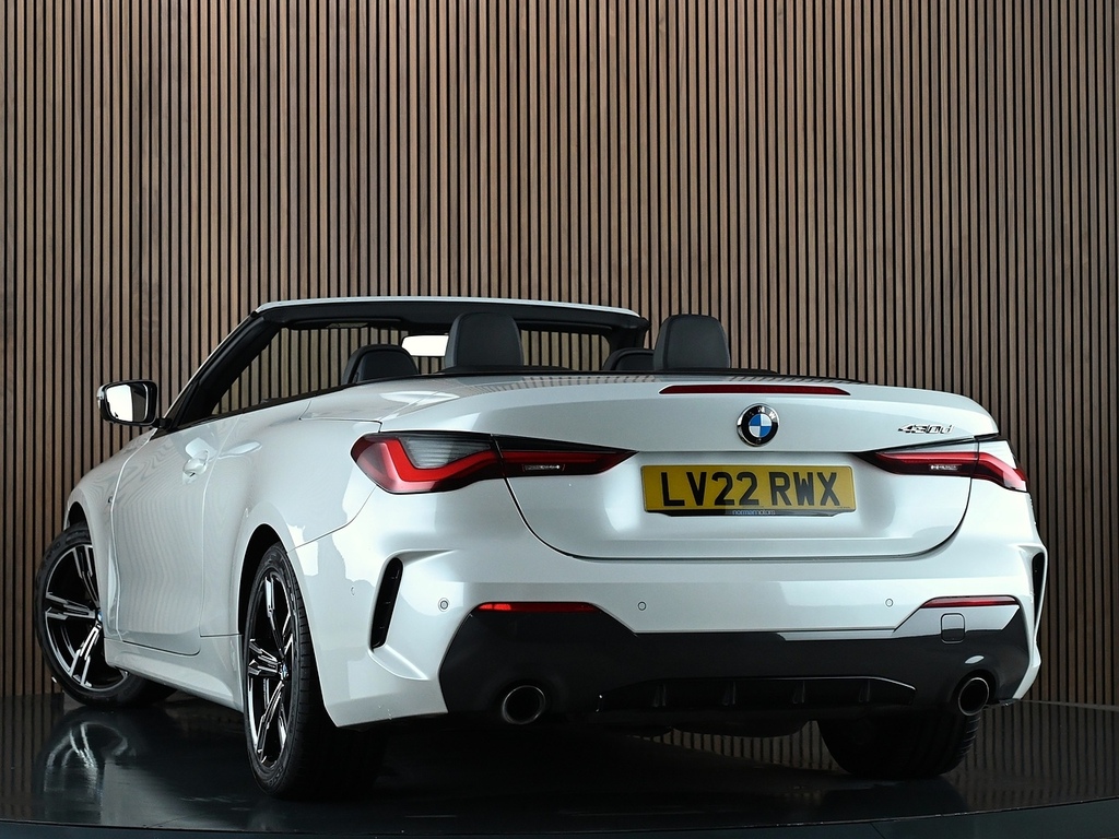 BMW 4 Series 3.0 430D Mht M Sport Convertible Hybrid White #2