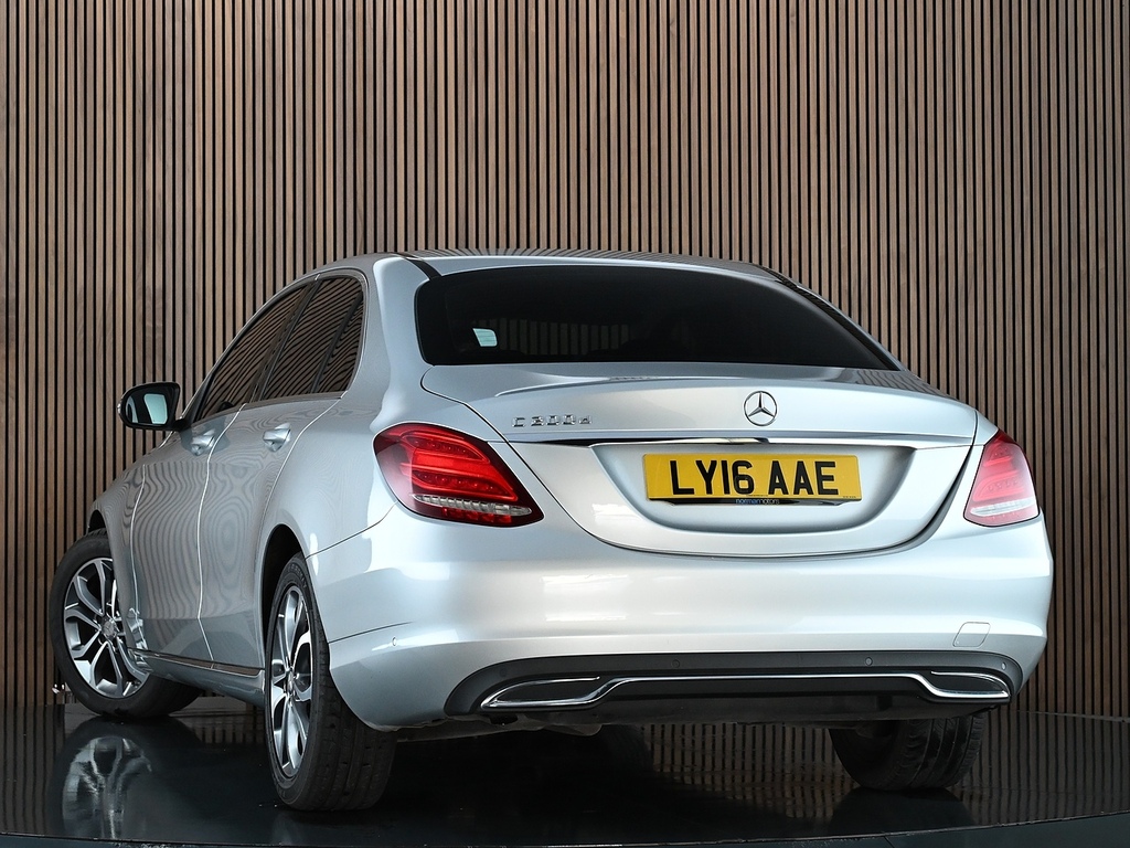 Mercedes-Benz C Class 1.6 C200d Sport Saloon G-tronic Euro 6 Silver #2