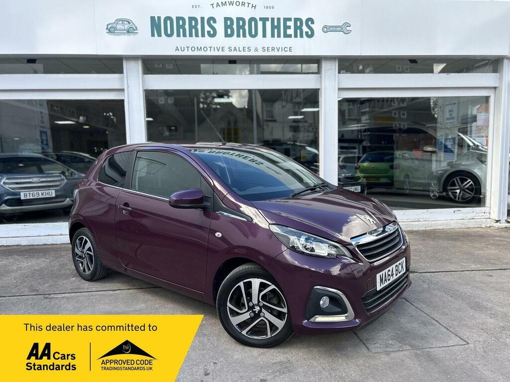 Peugeot 108 Hatchback 1.2 Vti Puretech Allure Euro 5 2014 Purple