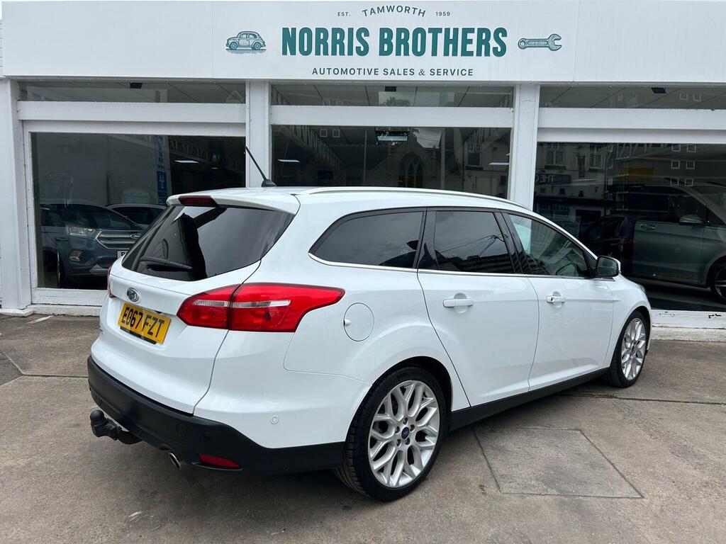 Ford Focus Estate 2.0 Tdci Titanium X Euro 6 Ss 2017 EO67FZT White #5