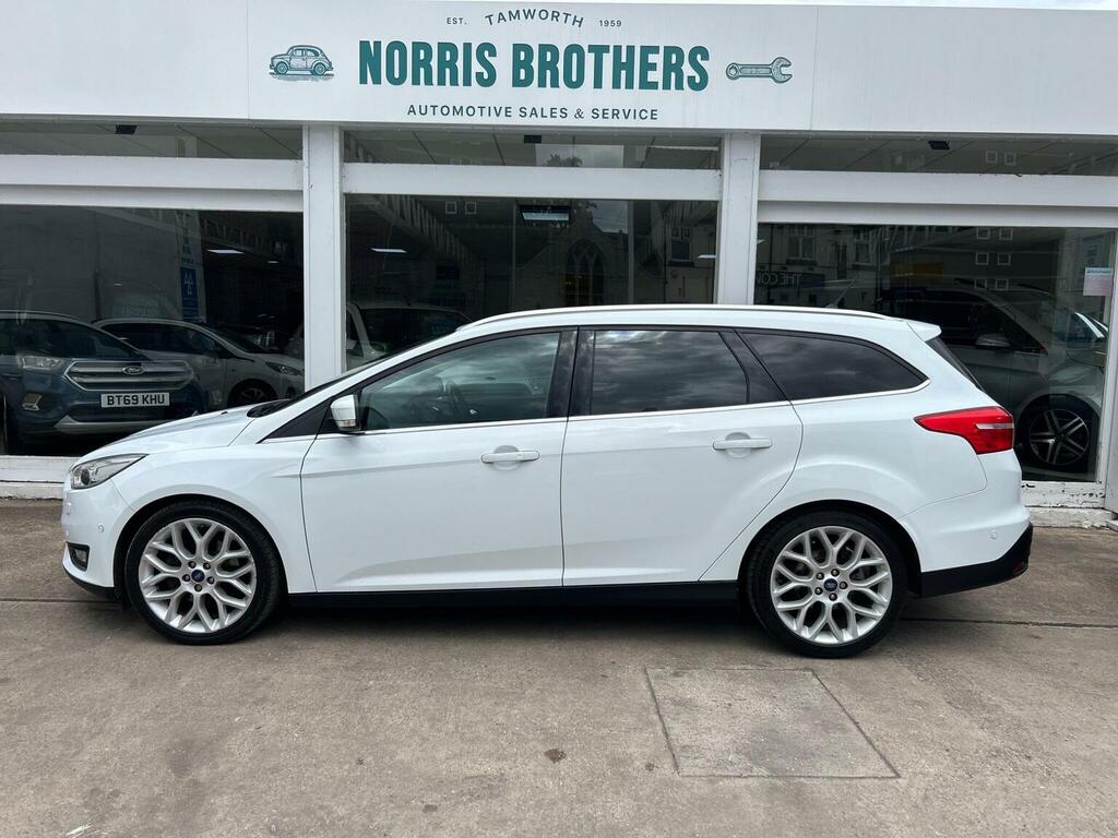 Ford Focus Estate 2.0 Tdci Titanium X Euro 6 Ss 2017 EO67FZT White #6