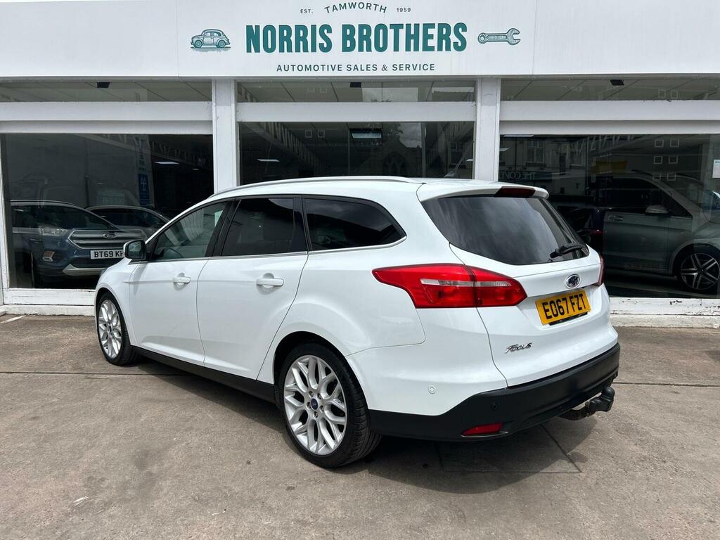 Ford Focus Estate 2.0 Tdci Titanium X Euro 6 Ss 2017 EO67FZT White #4