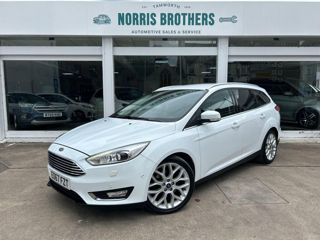 Ford Focus Estate 2.0 Tdci Titanium X Euro 6 Ss 2017 EO67FZT White #3