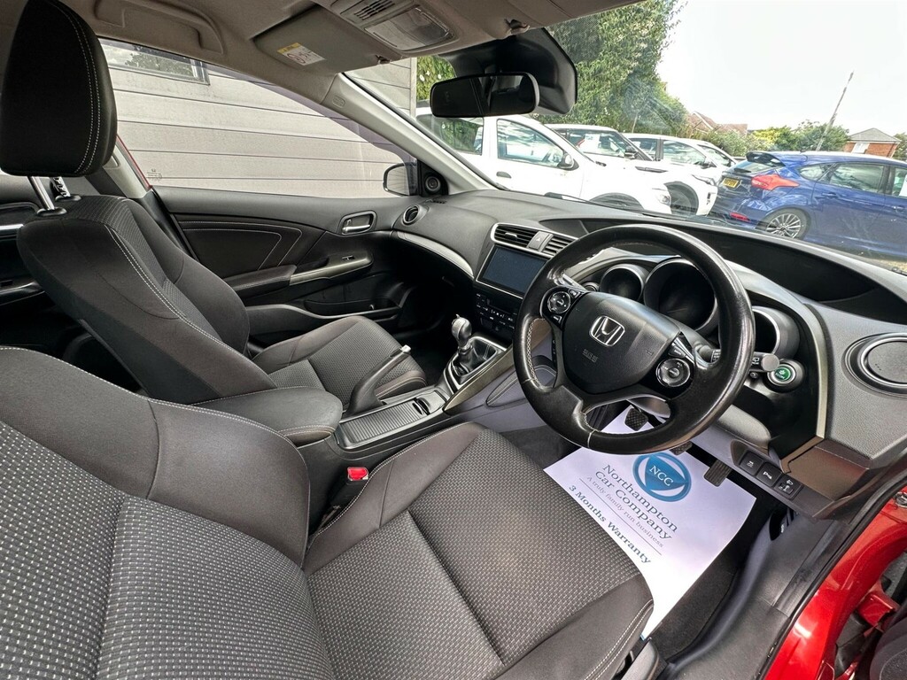 Honda Civic 1.6 I-dtec Se Plus Euro 5 Ss AE65ZDT Red #3