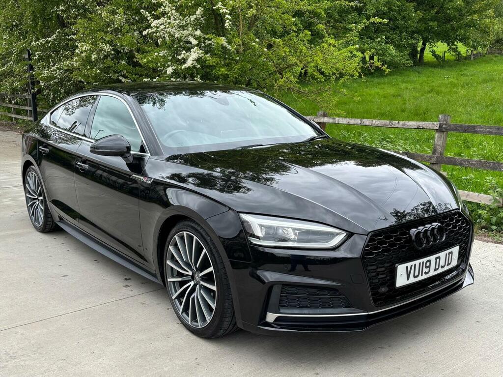 Audi A5 Hatchback 2.0 Tdi 40 S Line Sportback S Tronic Qua VU19DJD Black #6