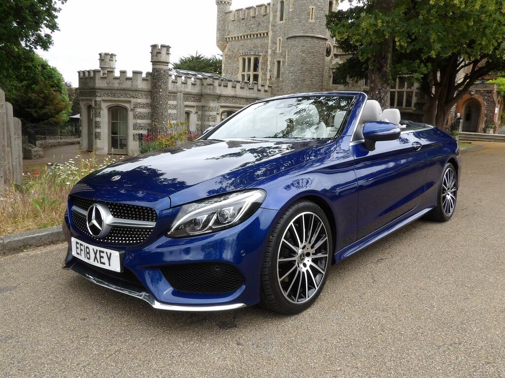 Mercedes-Benz C Class 2.1 C220d Amg Line Cabriolet G-tronic Blue