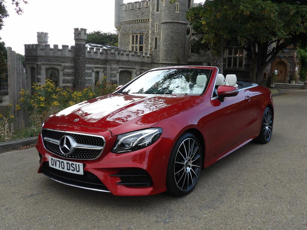 Mercedes-Benz E Class 2.0 E220d Amg Line Cabriolet G-tronic Red