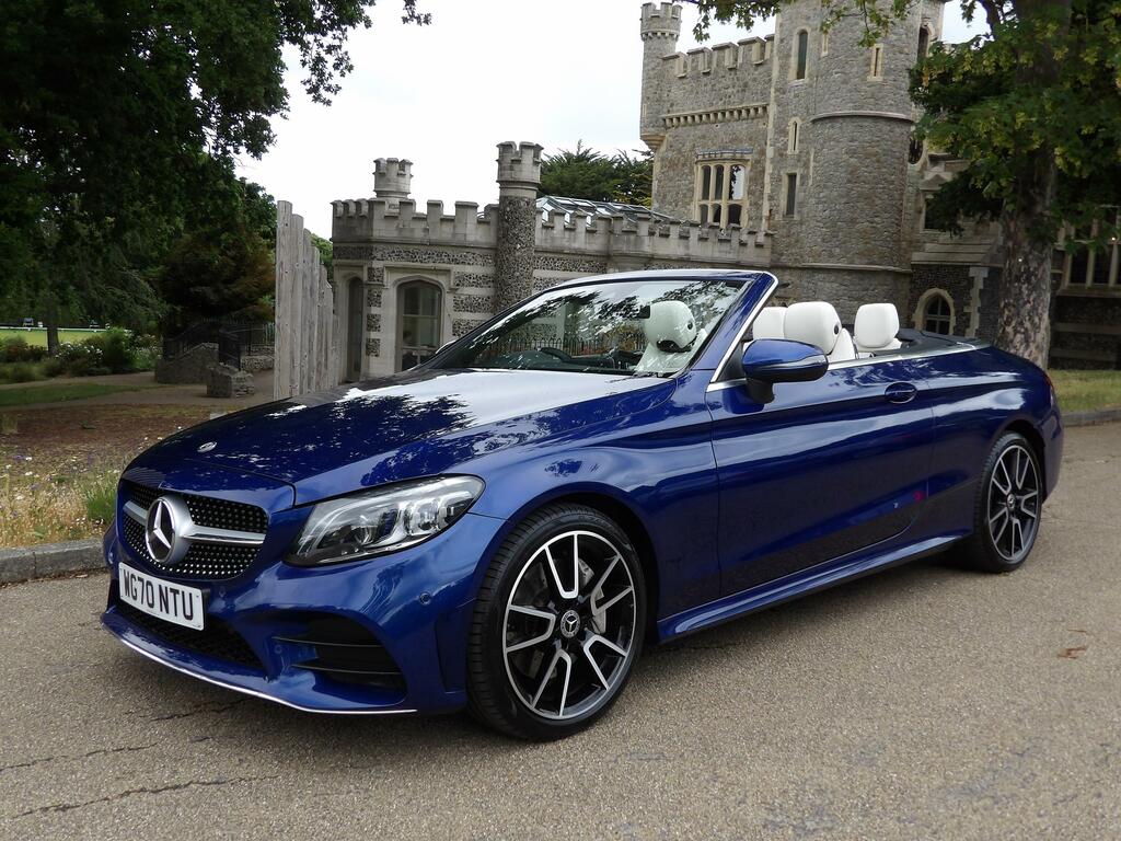 Mercedes-Benz C Class 2.0 C300d Amg Line Premium Cabriolet Blue