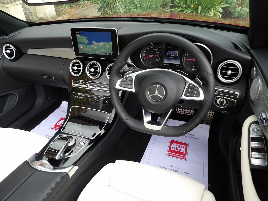 Mercedes-Benz C Class 2.0 C300 Amg Line Premium Plus Cabriolet Pet Red #6