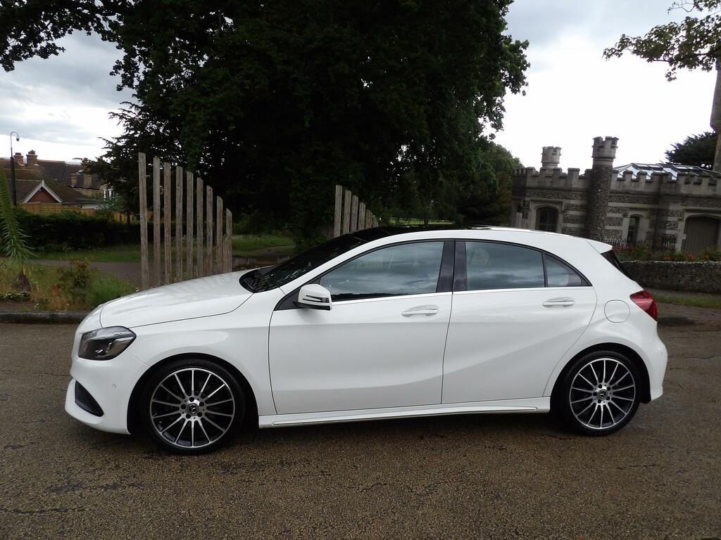 Mercedes-Benz A Class 1.6 A160 Amg Line Premium Plus Hatchback Pet DX67TJU White #5