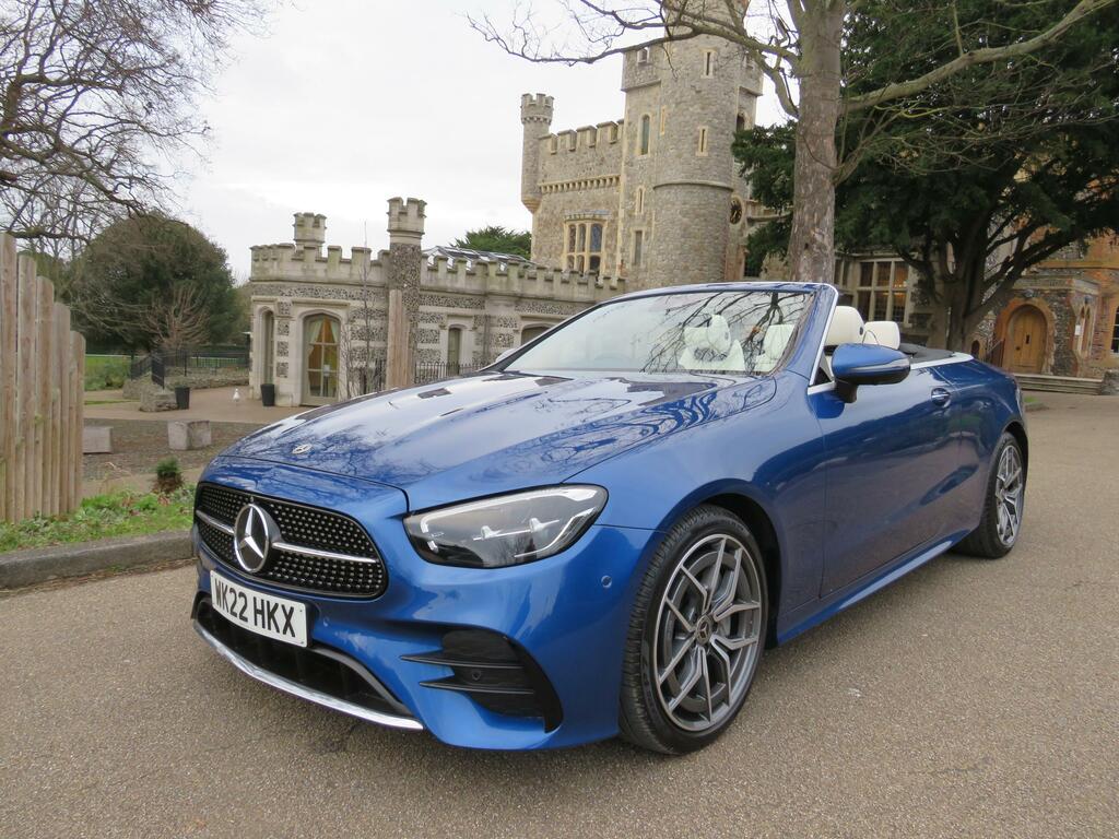 Mercedes-Benz E Class 2.0 E220d Amg Line Premium Cabriolet Blue