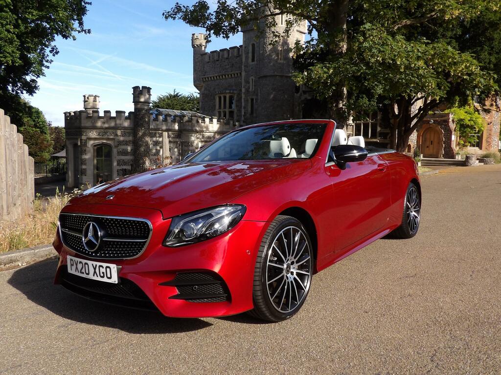 Mercedes-Benz E Class 2.0 E220d Amg Line Cabriolet G-tronic Red