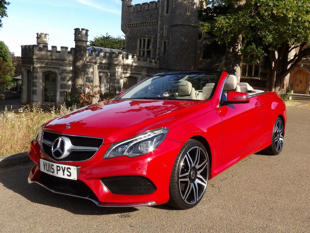 Mercedes-Benz E Class 2.1 E220 Bluetec Amg Line Premium Cabriolet Red