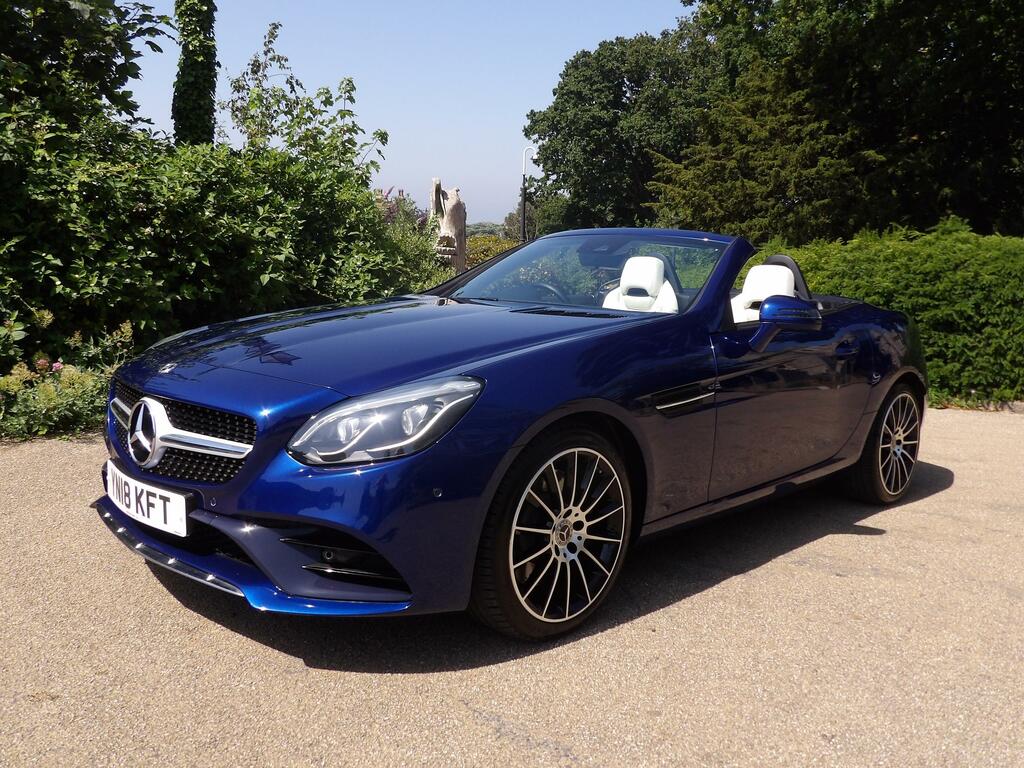 Mercedes-Benz SLC 1.6 Slc180 Amg Line Convertible G-troni Blue