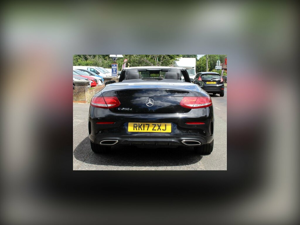 Mercedes-Benz C Class 2.1 C250d Amg Line Premium Plus Cabriolet Di RK17ZXJ Black #2
