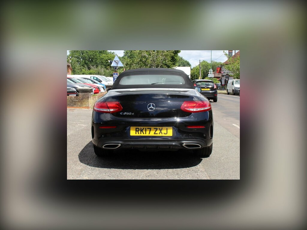 Mercedes-Benz C Class 2.1 C250d Amg Line Premium Plus Cabriolet Di RK17ZXJ Black #4