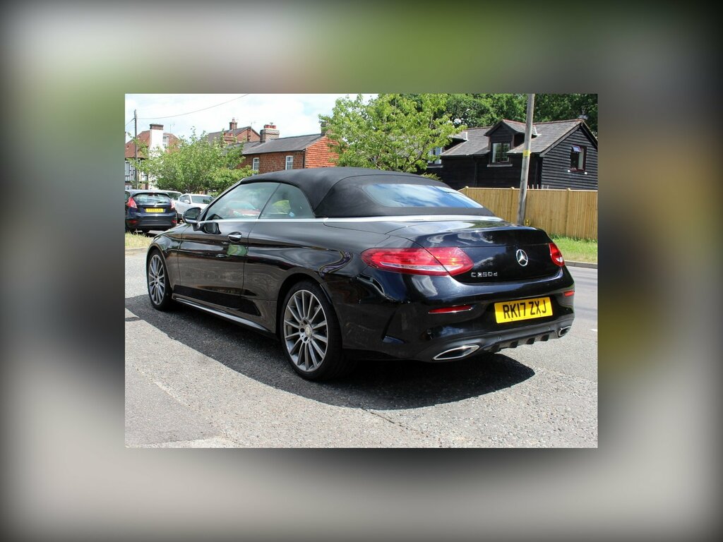 Mercedes-Benz C Class 2.1 C250d Amg Line Premium Plus Cabriolet Di RK17ZXJ Black #3