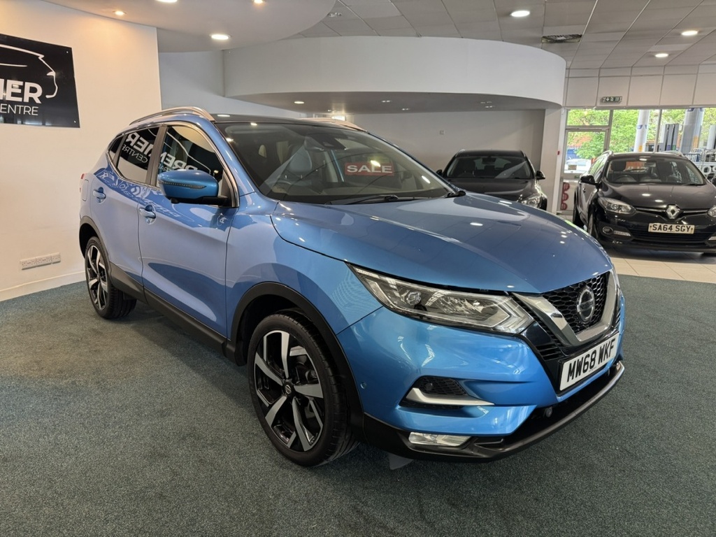 Nissan Qashqai 1.3 Dig-t Tekna MW68WKF Blue #3