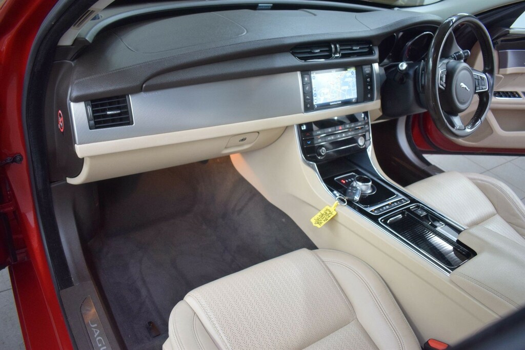 Jaguar XF 2.0D Prestige Euro 6 Ss KE65YWX Red #3