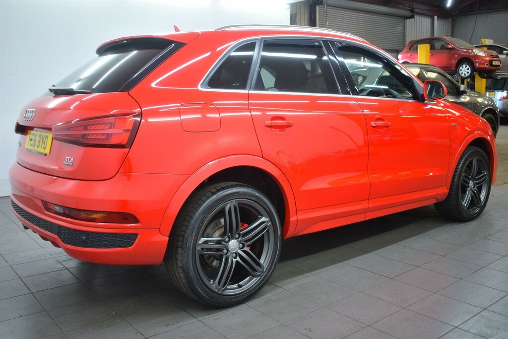 Audi Q3 2.0 Tdi S Line Plus S Tronic Quattro Euro 6 Ss FE16BYO Red #2