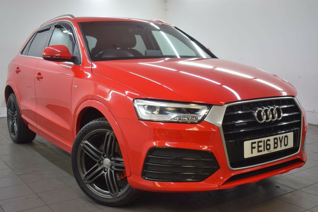 Audi Q3 2.0 Tdi S Line Plus S Tronic Quattro Euro 6 Ss FE16BYO Red #5
